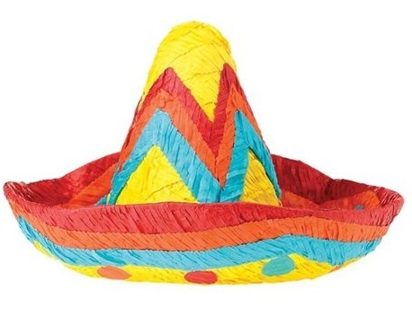 Spicy Fiesta Sombrero Piñata 43cm