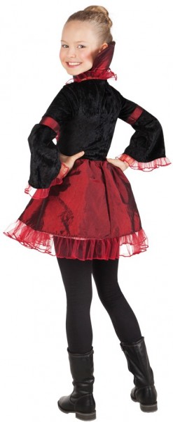 Kostium wampirzyca Daria dla dziewczynki z kołnierzem