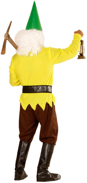 Yellow garden gnome Gunther men's costume