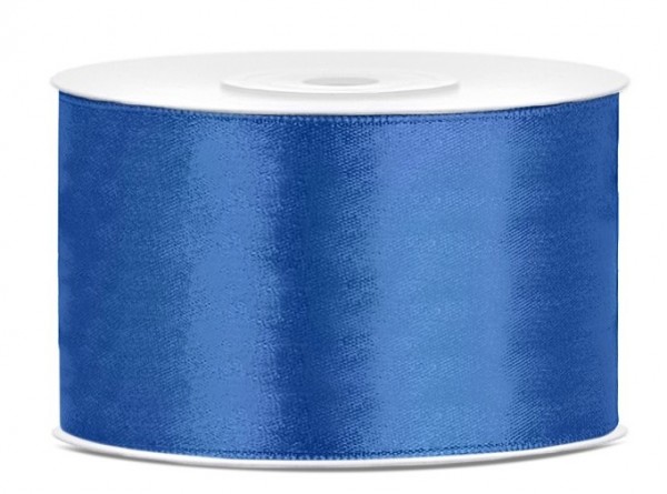 25m Satin Geschenkband königsblau 38mm blau