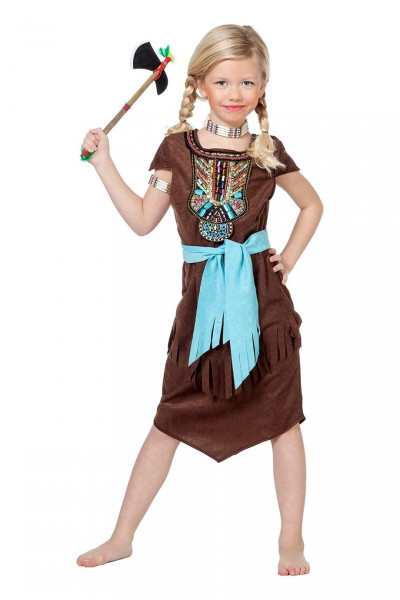 Brave Indian girl child costume