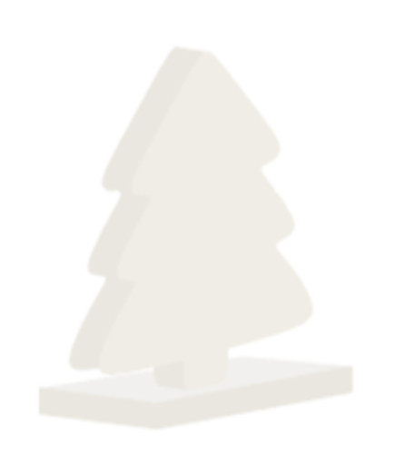 Ceramic Christmas tree stocking holder