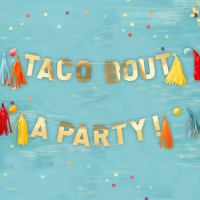 Oversigt: 2 mexicanske Flair Taco Bout guirlander 1,5m
