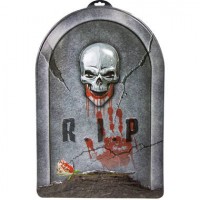 Preview: Skull RIP tombstone 58cm
