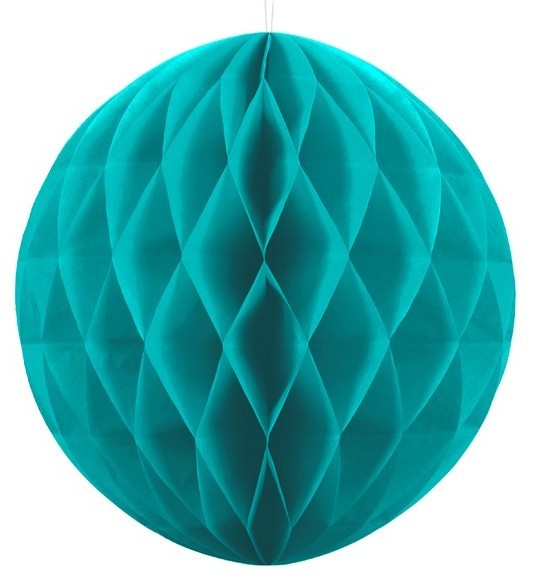Honeycomb ball Lumina turquoise 40cm