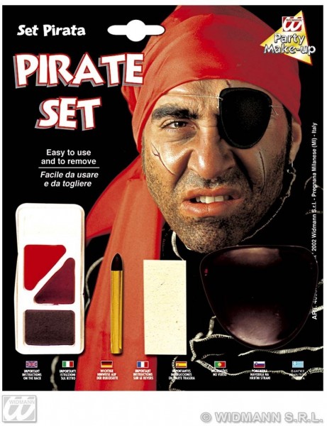 Set de maquillage pirate avec cache-oeil