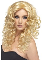 Golden curly hair girl wig