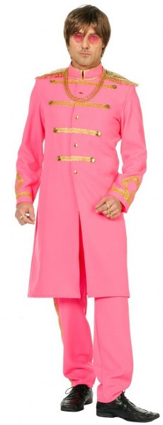 Disfraz de sargento Pepper rosa para hombre