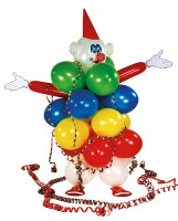 Ballon decoratie instellen grappige clown