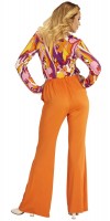 Widok: Pomarańczowe spodnie rozkloszowane w stylu retro Larona