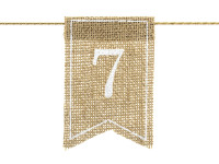 Vista previa: 20 signos numéricos de mesa de arpillera