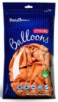 Vorschau: 100 Partystar metallic Ballons orange 23cm