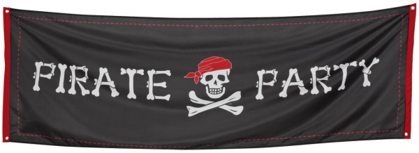 Pirate Party Flagge 74 x 220cm