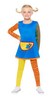 Kolorowy kostium niegrzecznej dziewczynki bachora