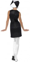 Preview: Black and white Audrey party costume