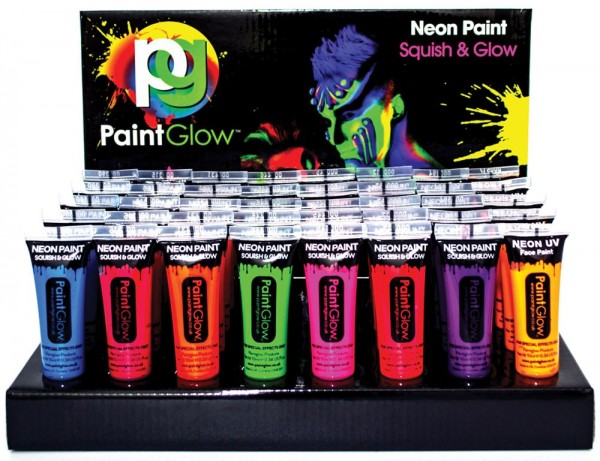 Peinture UV Neon Visage & Corps Noir 10ml