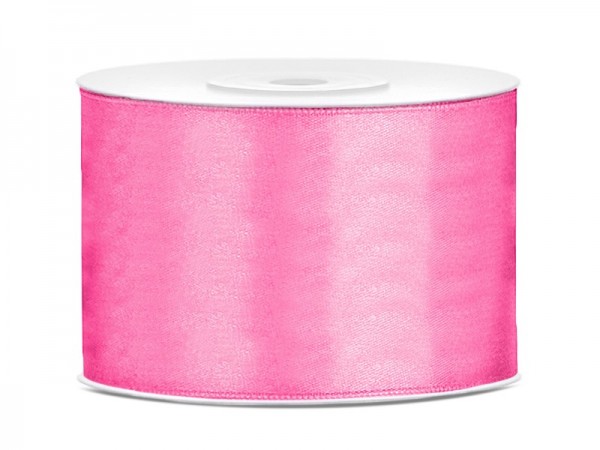 25m satin ribbon pink 5cm wide
