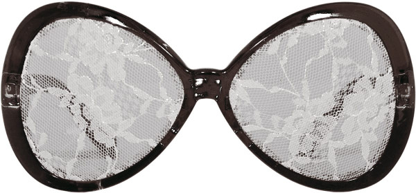 Black lace glasses