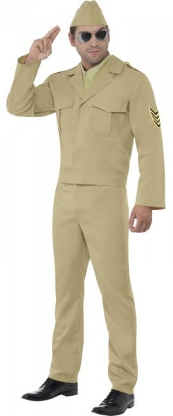 Disfraz de piloto del ejército americano para hombre