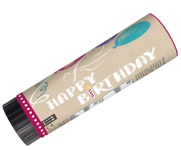 2 canons à confettis souhaits d'anniversaire