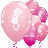 25 Minnie Mouse Luftballons 28cm