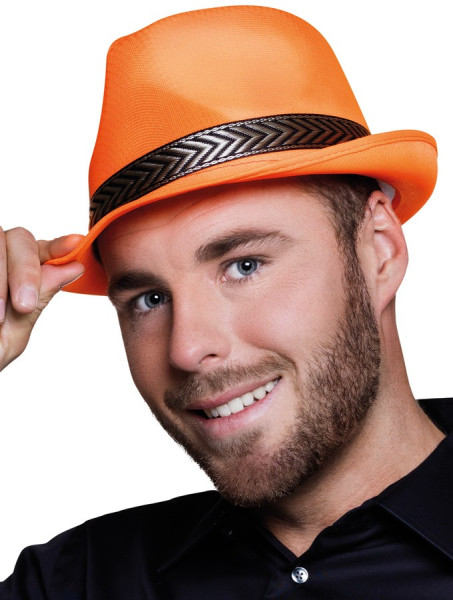 Orange disco hat