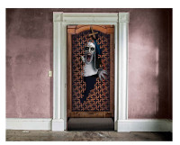 Horror nun door decoration