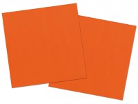 20 serviettes Cleo orange 33 x 33cm