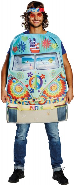 Colorful hippie Bulli overall