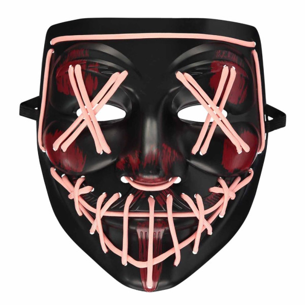 Leuchtende Horror Maske rot