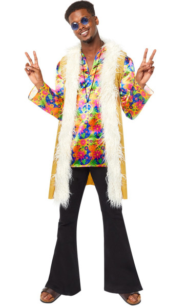 Disfraz de hippie Peter años 70 para hombre