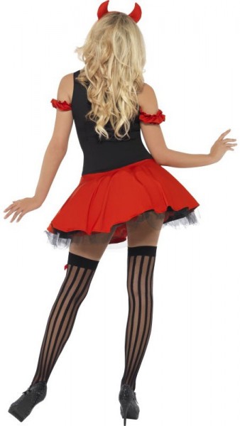 Sexy witch woman costume black-red 3