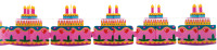 Birthday cake garland 20x400cm