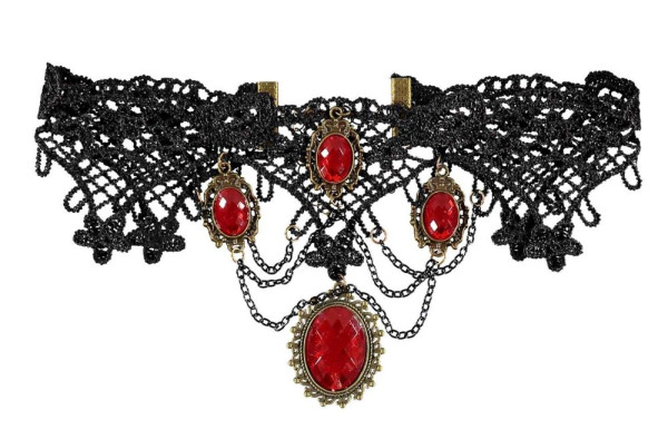 Gothic Rubina Halskette