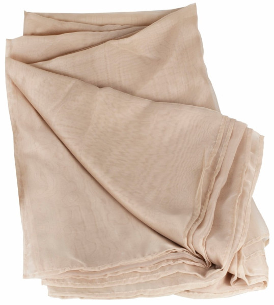 Taupe lyxigt chiffongtyg 6m x 1,5m
