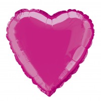 Globo corazón True Love rosa