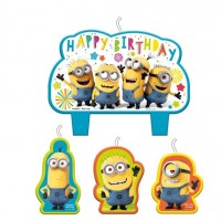 Minions Hurra Party Cake Candles