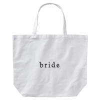 Preview: White Bride tote bag 55 x 71cm