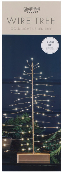Goldener LED Tannenbaum 30cm 4