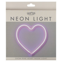 Preview: Pink neon light heart