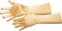 Voorvertoning: Gouden satijnen handschoenen 40cm