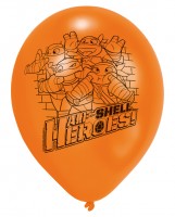 Widok: 6 balonów Heroes Ninja Turtles Half Shell