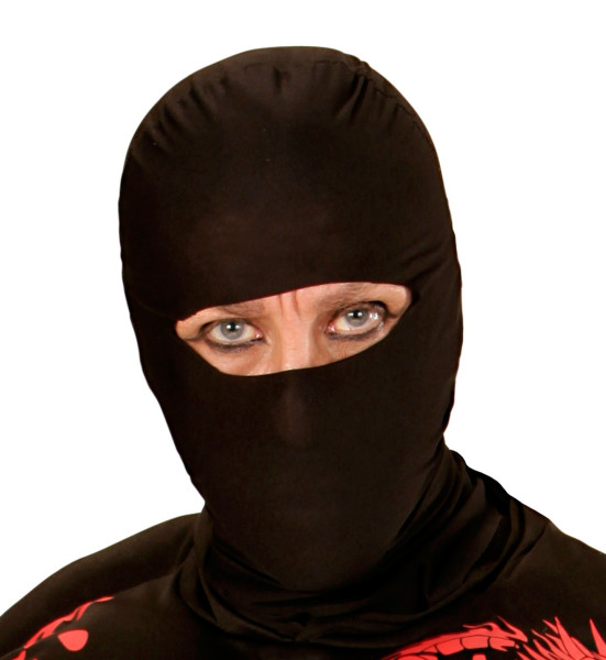 Maska ninja dla dorosłych czarna