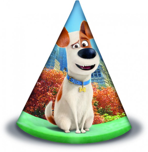 6 Pets dog party hats