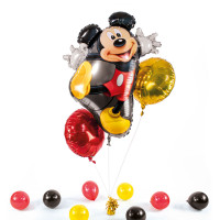 Vorschau: XL Heliumballon in der Box 3-teiliges Set Mickey