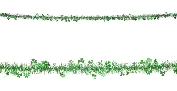 Ghirlanda verde con trifogli 2m
