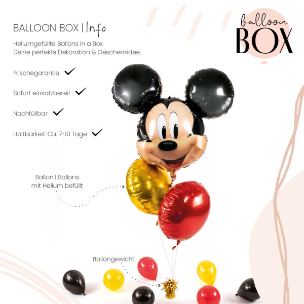 XL Heliumballon in der Box 3-teiliges Set Mickey Mouse 3
