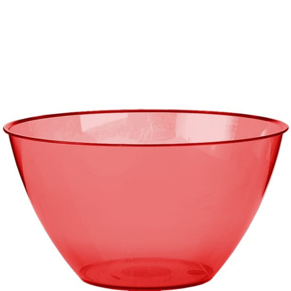Red plastic bowl 680ml