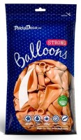 Vorschau: 20 Partystar metallic Ballons apricot 23cm