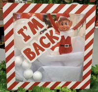 Widok: Niegrzeczny Elf Pudełko na balony DIY